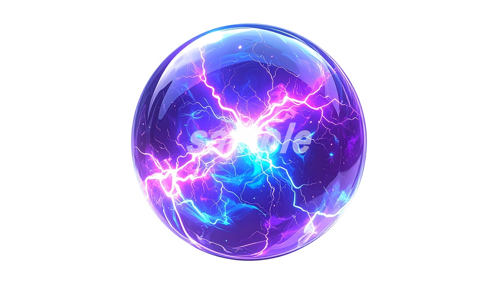 属性宝玉 PNG素材 40枚セット|背景透過|ゲーム・デザイン素材|商用OK