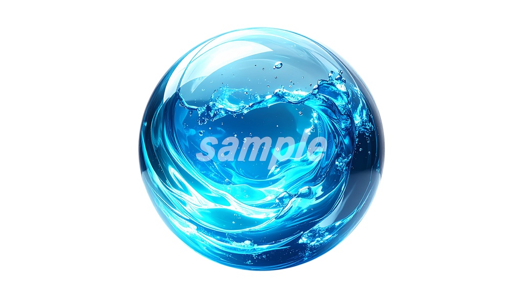 属性宝玉 PNG素材 40枚セット|背景透過|ゲーム・デザイン素材|商用OK