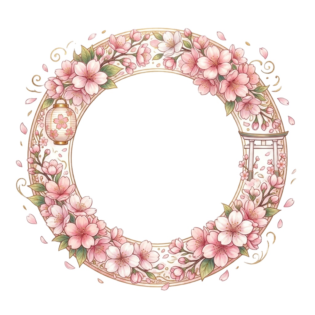 桜のアイコンリング　生成AI