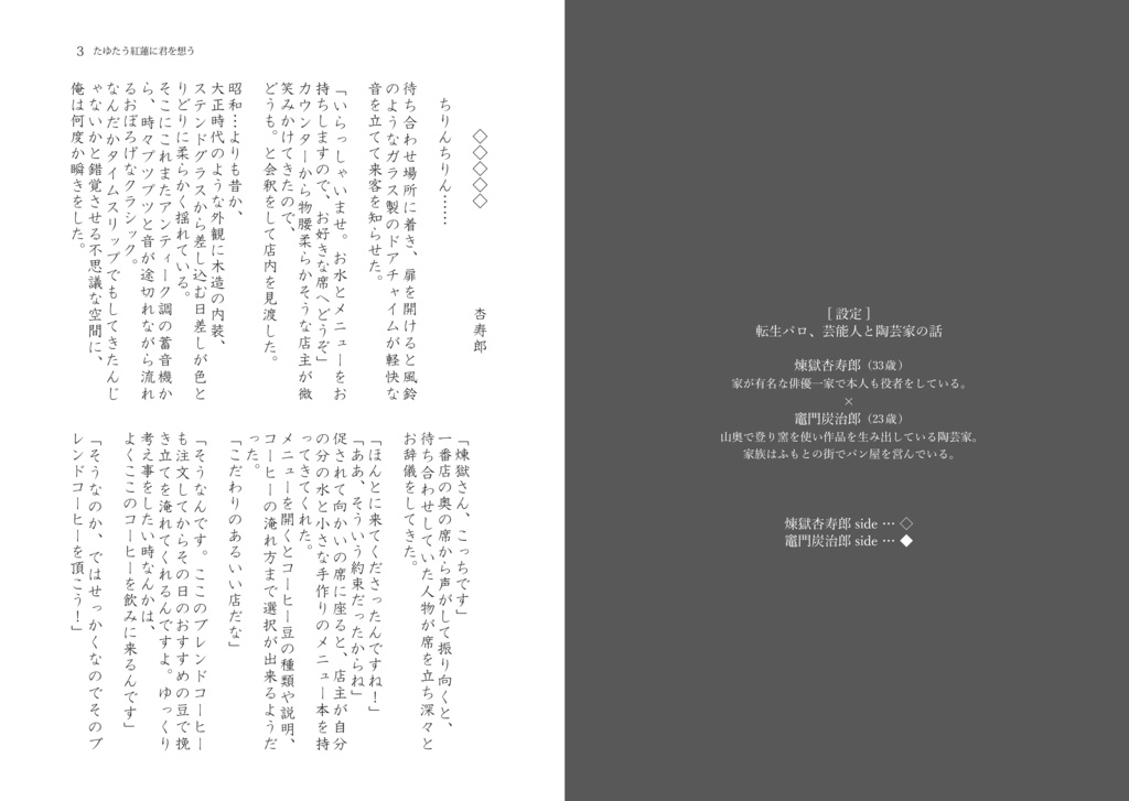 【小説・合同誌】紅蓮の釉薬