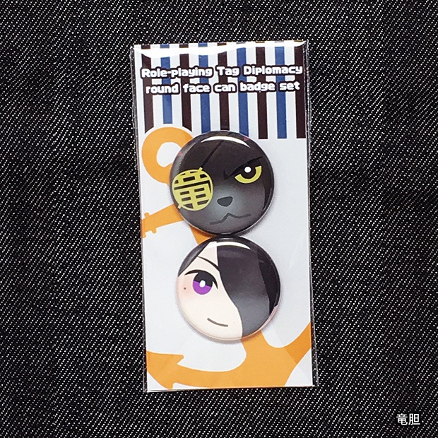 RPTD丸顔缶バッジ