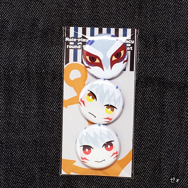 RPTD丸顔缶バッジ