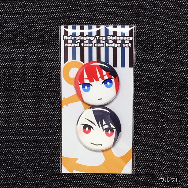 RPTD丸顔缶バッジ