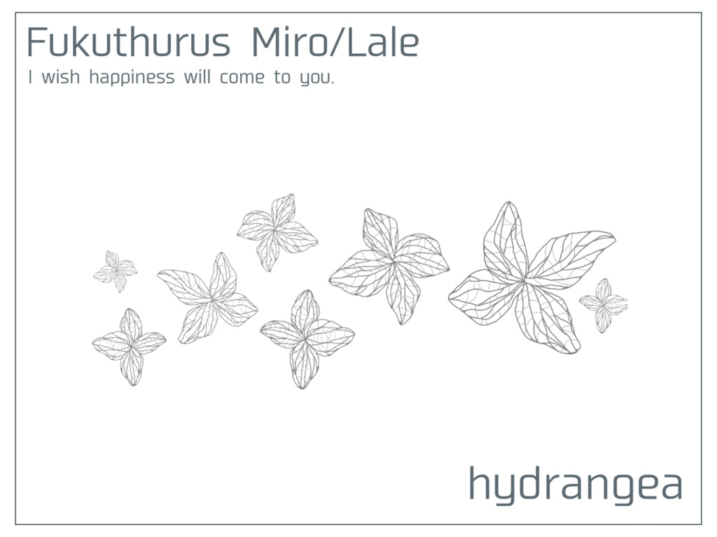 hydrangea/tattoo seal