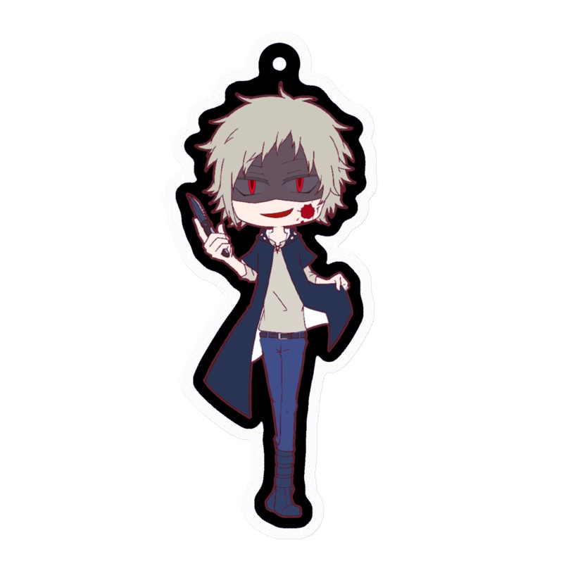 黒アクリルキーホルダー