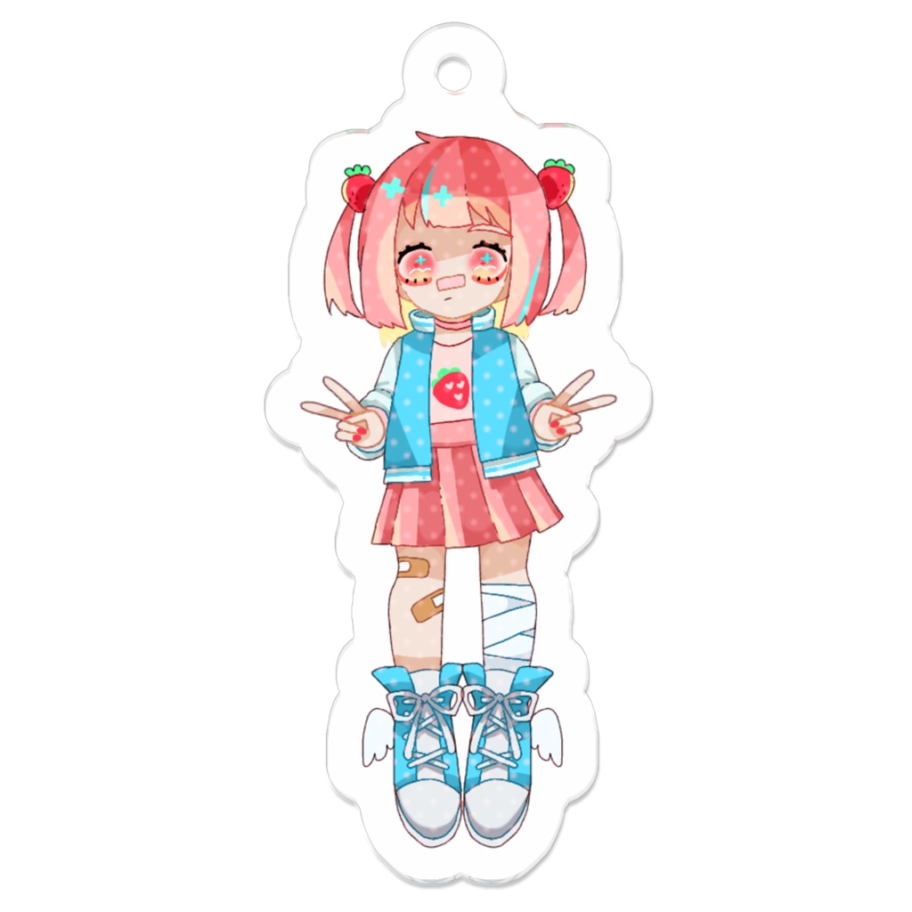 いちごちゃんあくりるきーほるだー。