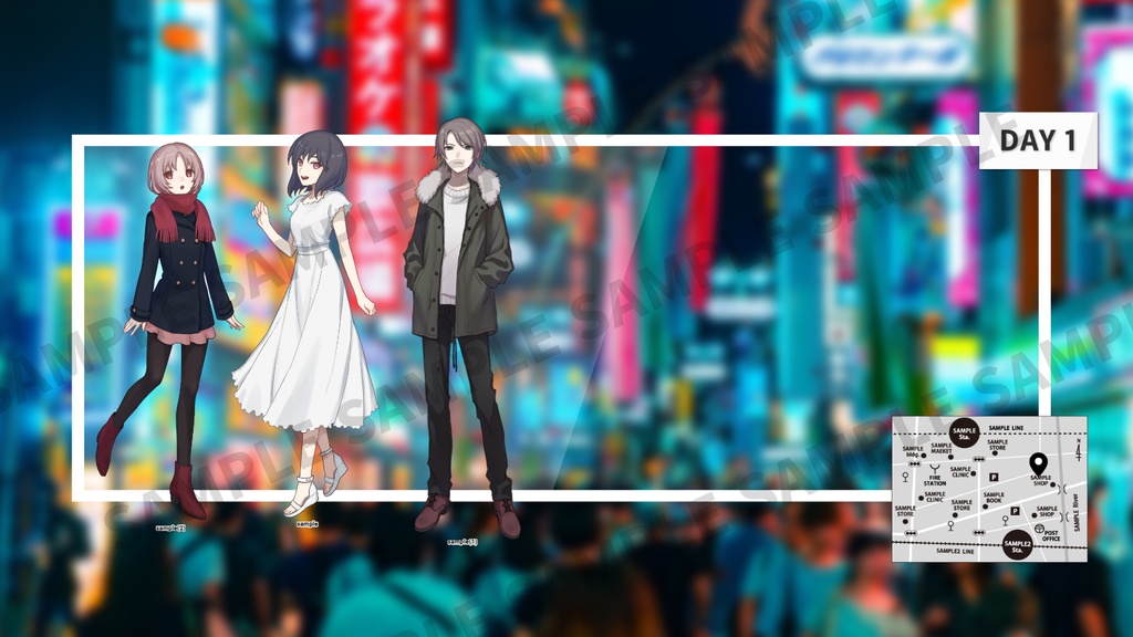 【無料】置くだけのシンプルなプレーム素材【新ココフォリア】