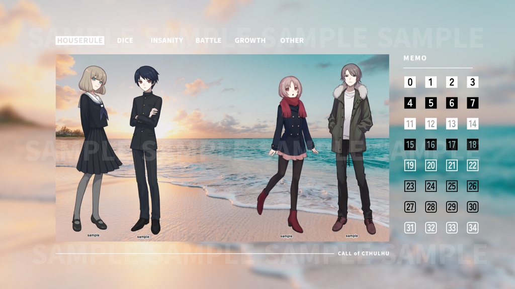 【無料/有料】シンプルな数字パネル素材【新ココフォリア】