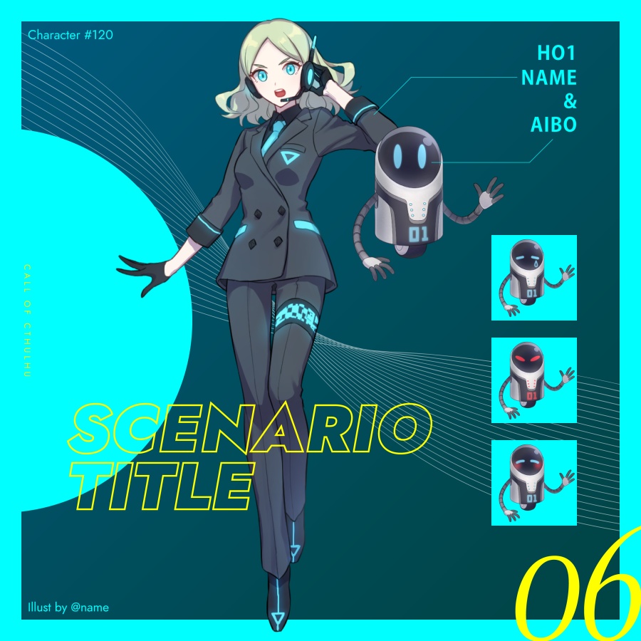 【TRPG/CoC】シンプルな立ち絵ディスプレイ素材vol.2 SPLL:E190339