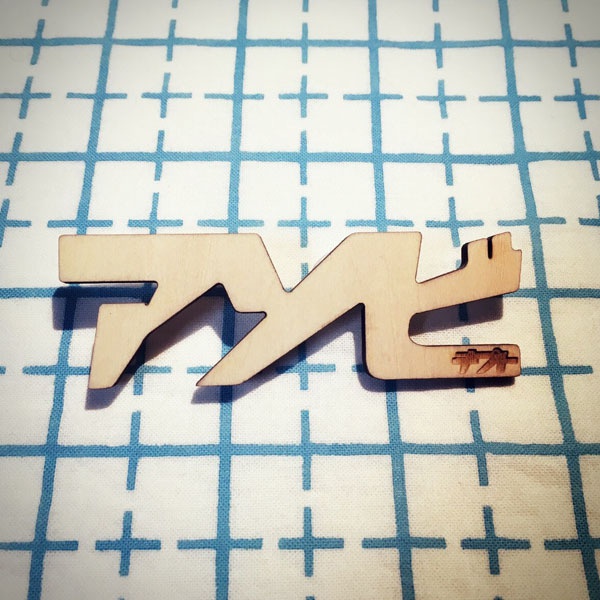 ボードゲーム3文字バッジ