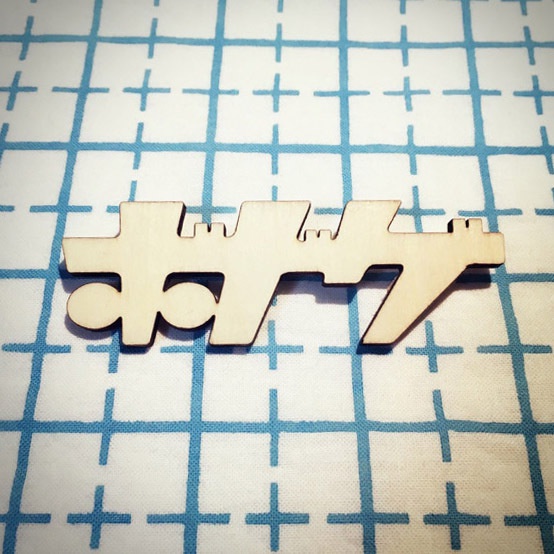 ボードゲーム3文字バッジ