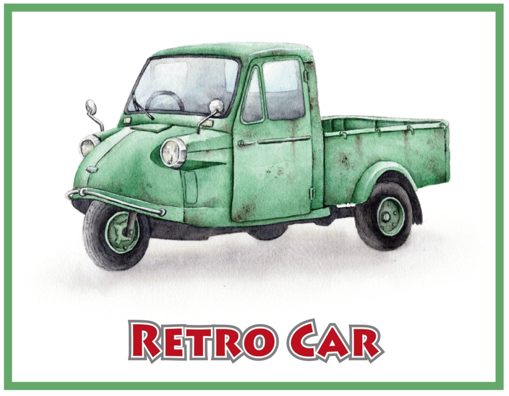 RETRO CAR ロングスリーブTシャツ
