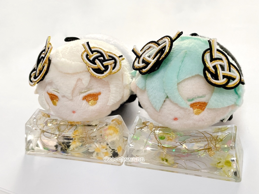 【再販】もちマス用🌸あわじ結び【磁石ではさむやつ】