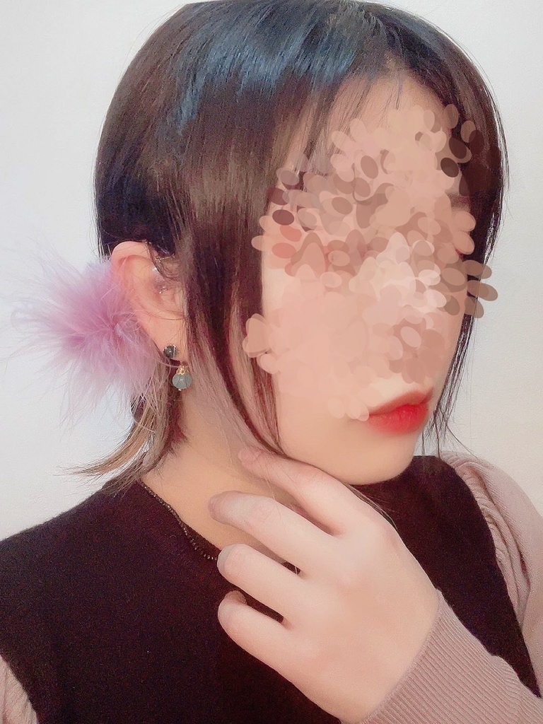 旧作SALE🐾天然石×淡水真珠×マラボーファーイヤーフック【五月雨江、村雲江】