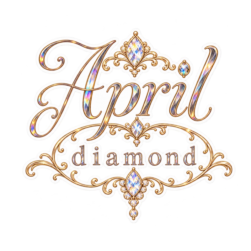 4月の誕生石 ダイヤモンド|デジタルステッカー11枚|April Diamond