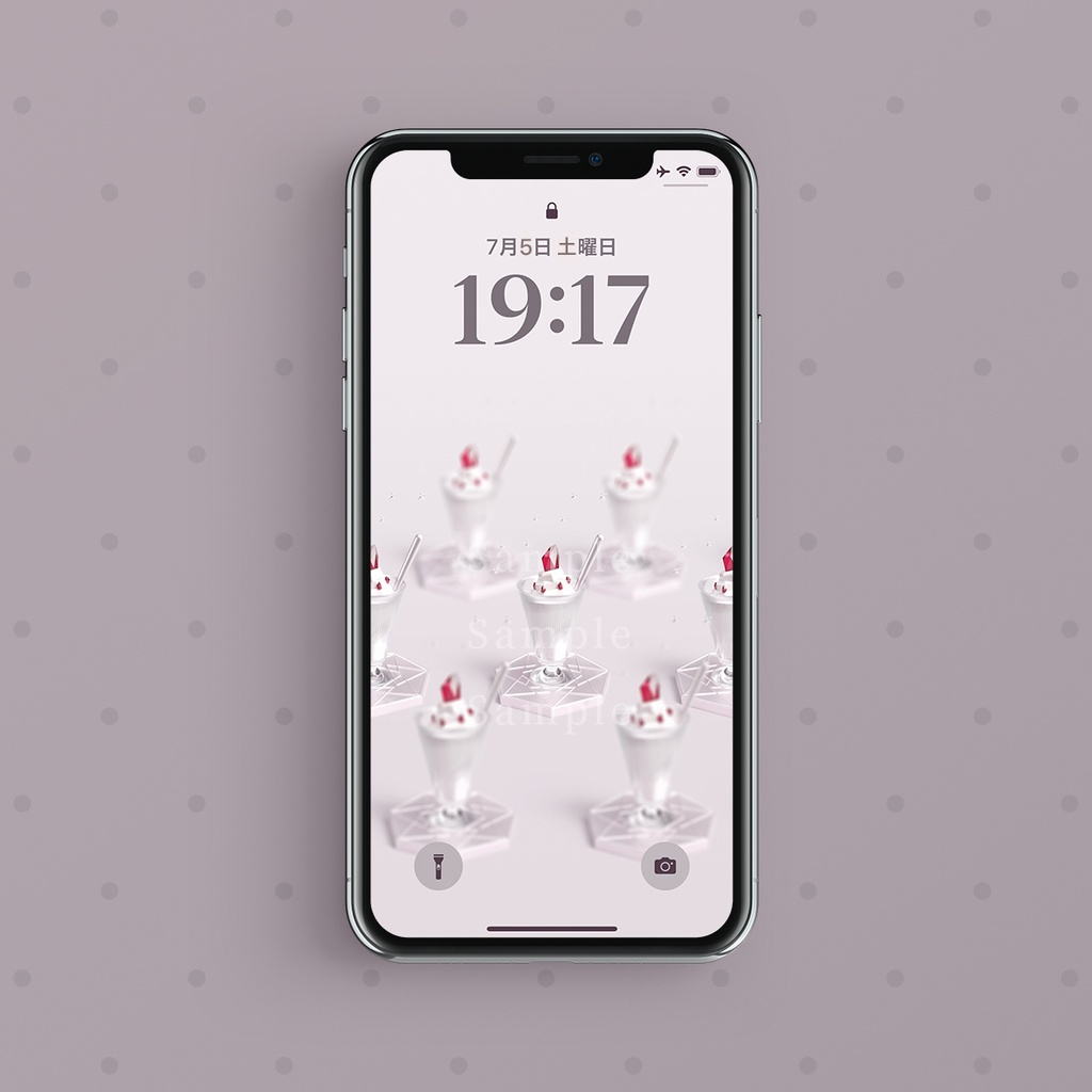 【スマホ壁紙】星空に仄めく紅の願い:ルビー×ストロベリーサンデー