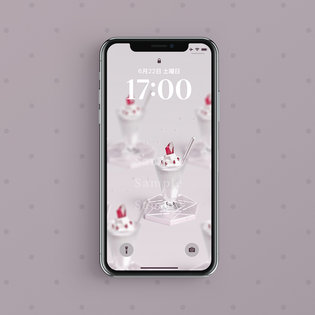 【スマホ壁紙】星空に仄めく紅の願い:ルビー×ストロベリーサンデー