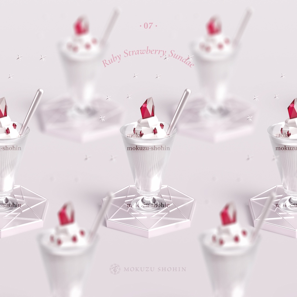 【スマホ壁紙】星空に仄めく紅の願い:ルビー×ストロベリーサンデー