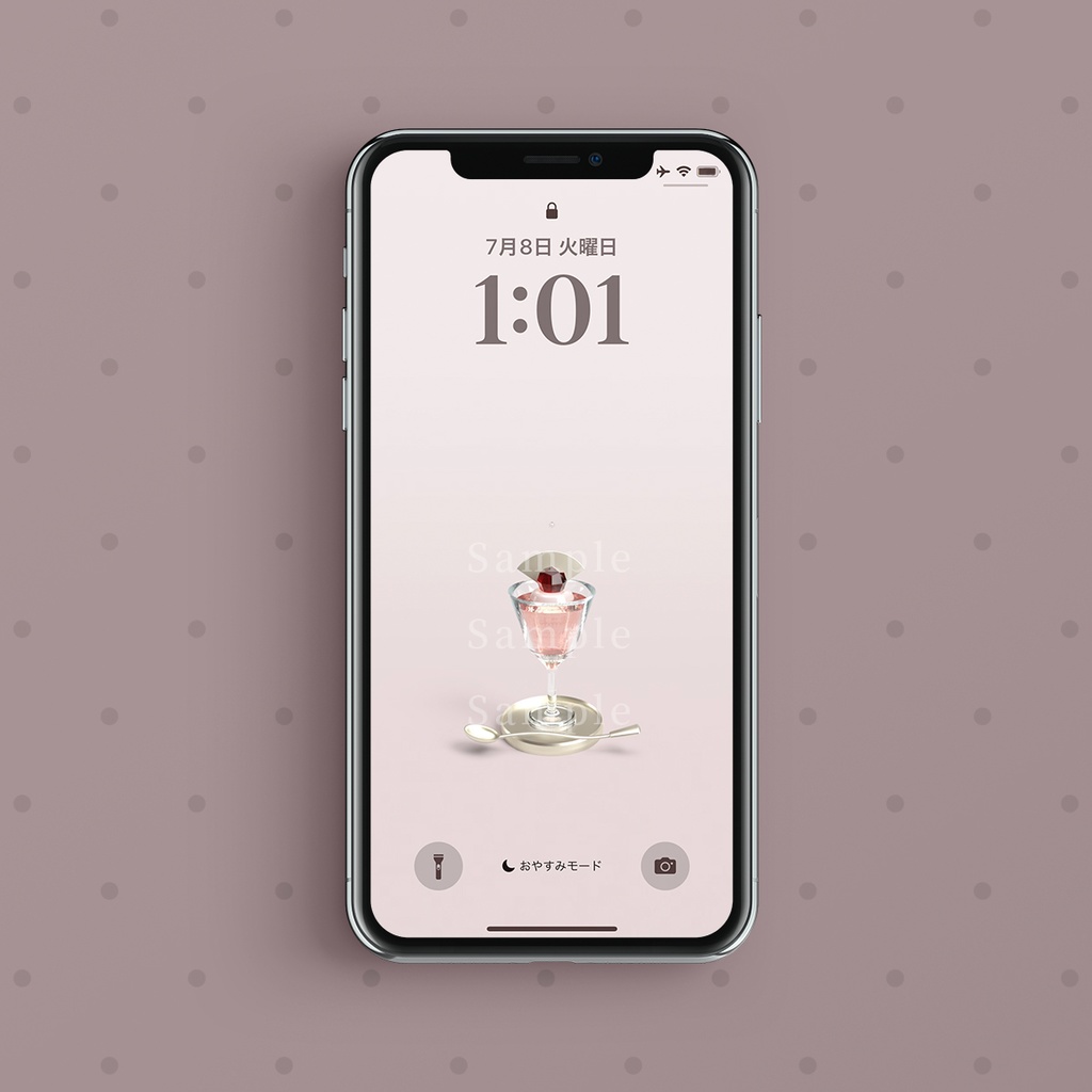 【デジタル壁紙4枚入】幕開けを灯す深紅の導き:ガーネット×チェリーゼリー(3Dアート)