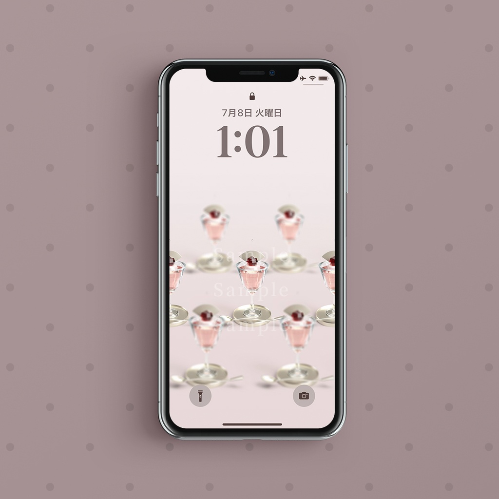 【デジタル壁紙4枚入】幕開けを灯す深紅の導き:ガーネット×チェリーゼリー(3Dアート)