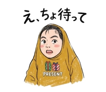 かぶりこちゃん スタンプ素材 vol.1-⑤