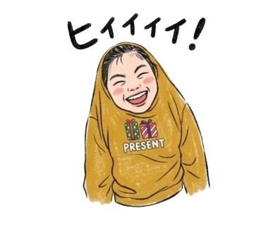 かぶりこちゃん スタンプ素材 vol.1-⑦
