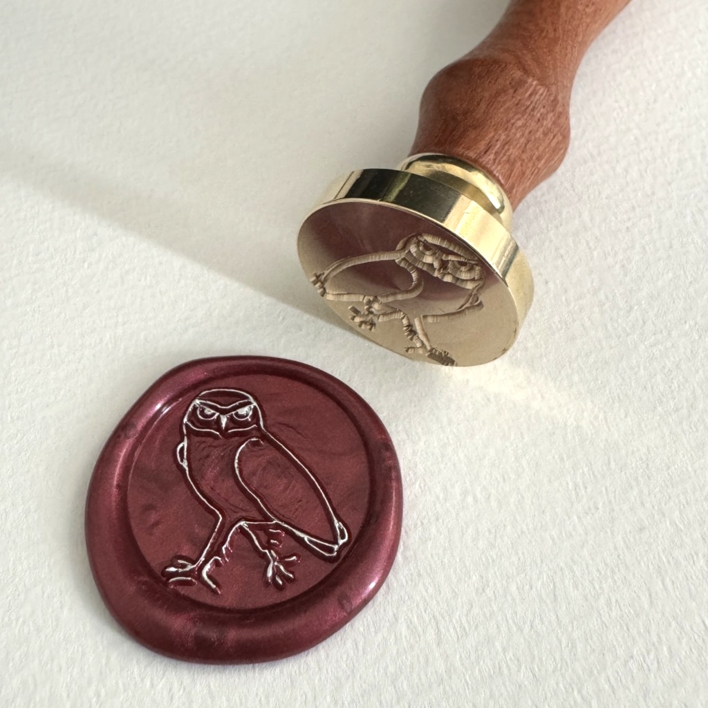 アナホリフクロウ　シーリングスタンプヘッド＋ハンドルセット