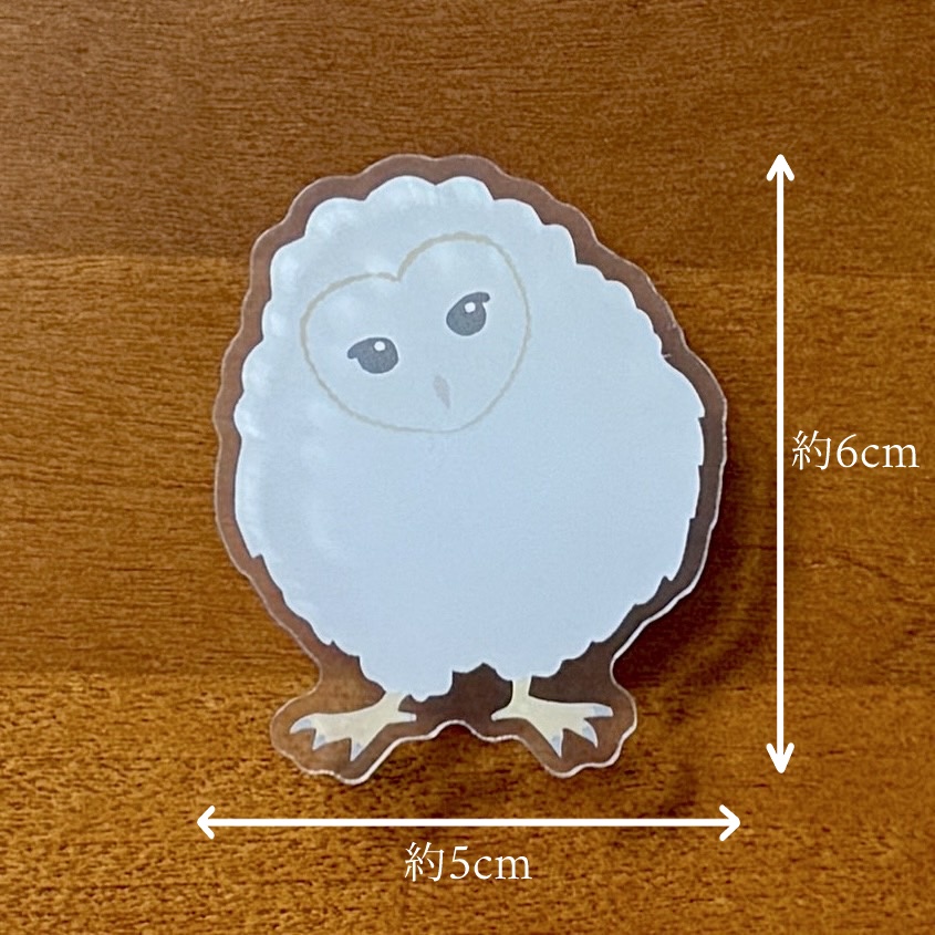 スマホグリップ/メンフクロウのヒナ Barn owl owlet Phone grip