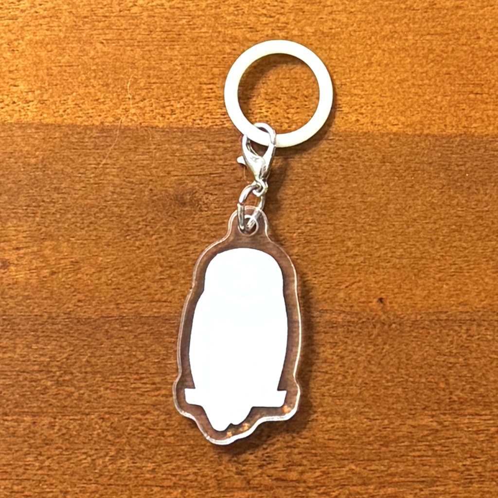 【シリーズ累計販売数100個突破🦉✨】メガネフクロウアンブレラマーカー Spectacled owl umbrella marker(mini acrylic charm)