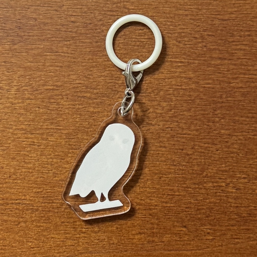 【シリーズ累計販売数100個突破🦉✨】メンフクロウ アンブレラマーカー/ Barn owl umbrella marker(mini acrylic charm)