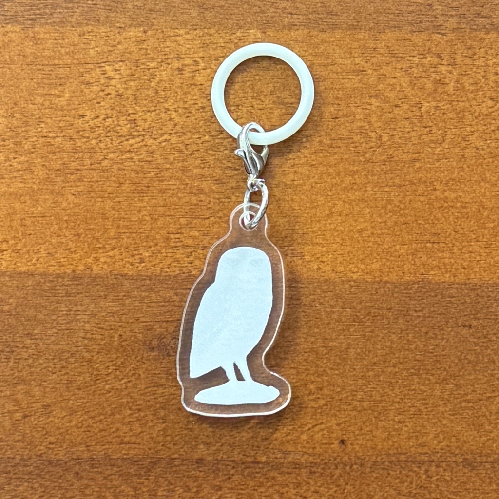 【シリーズ累計販売数100個突破🦉✨】アナホリフクロウのアンブレラマーカー Burrowing owl umbrella marker(mini acrylic charm)