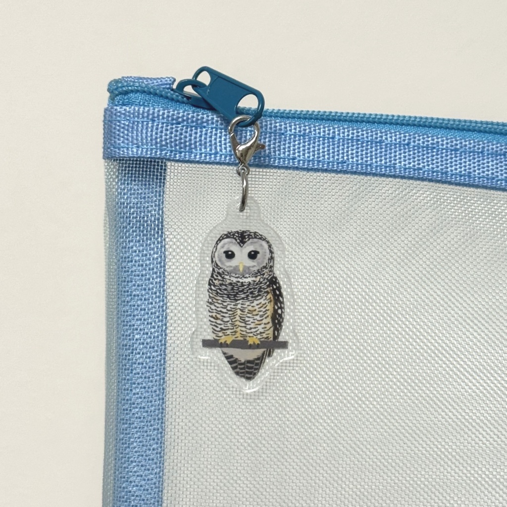 【シリーズ累計販売数100個突破🦉✨】チャコモリフクロウのアンブレラマーカー Chaco owl Umbrella marker(mini acrylic charm)
