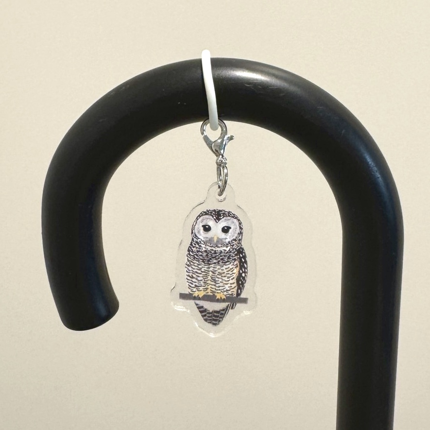 【シリーズ累計販売数100個突破🦉✨】チャコモリフクロウのアンブレラマーカー Chaco owl Umbrella marker(mini acrylic charm)