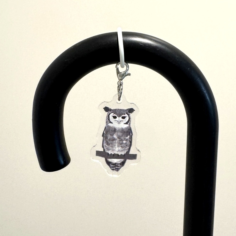 【シリーズ累計販売数100個突破🦉✨】ミルキーワシミミズクのアンブレラマーカー Milky eagle owl Umbrella marker(mini acrylic charm)