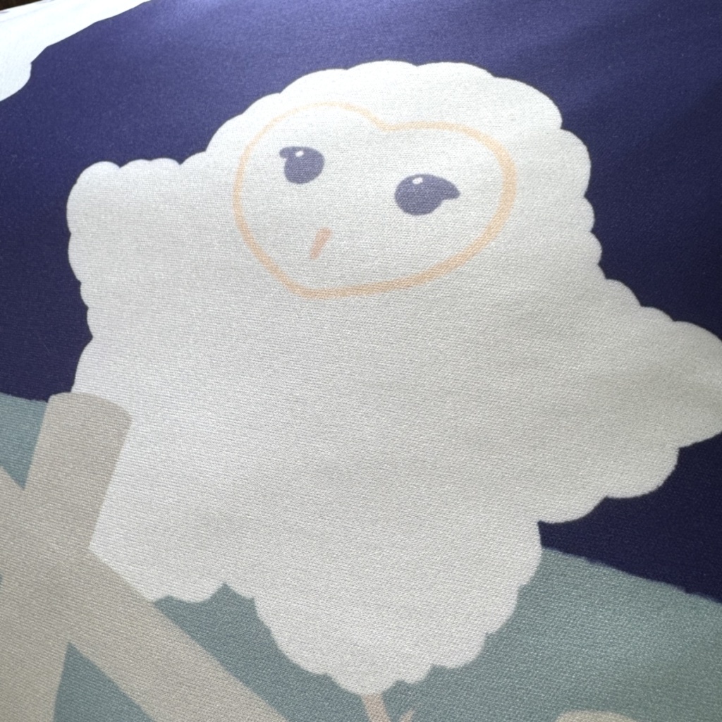 メンフクロウのヒナ 枕カバー