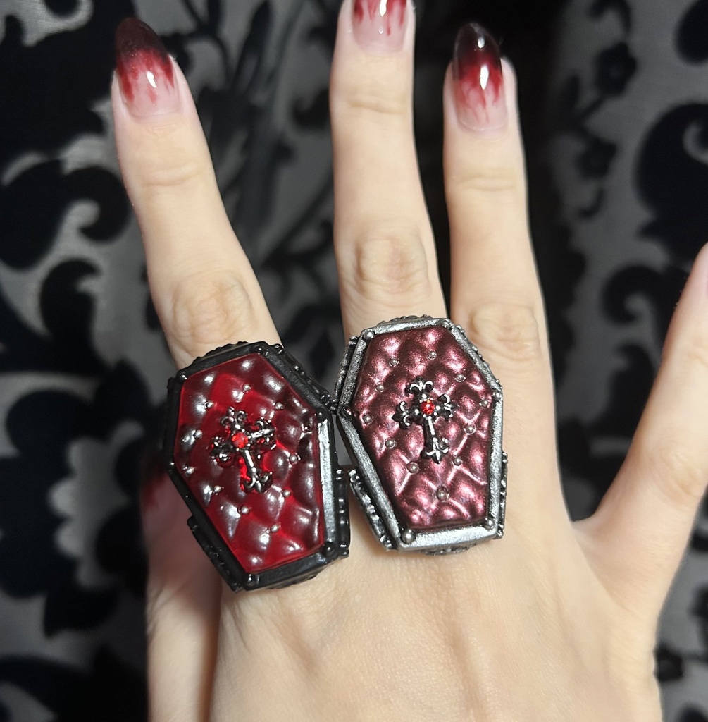 棺桶リング <ブラッディレッド>