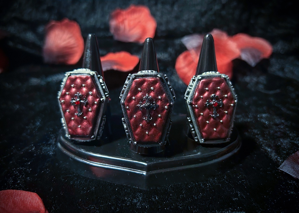 棺桶リング <ブラッディレッド>