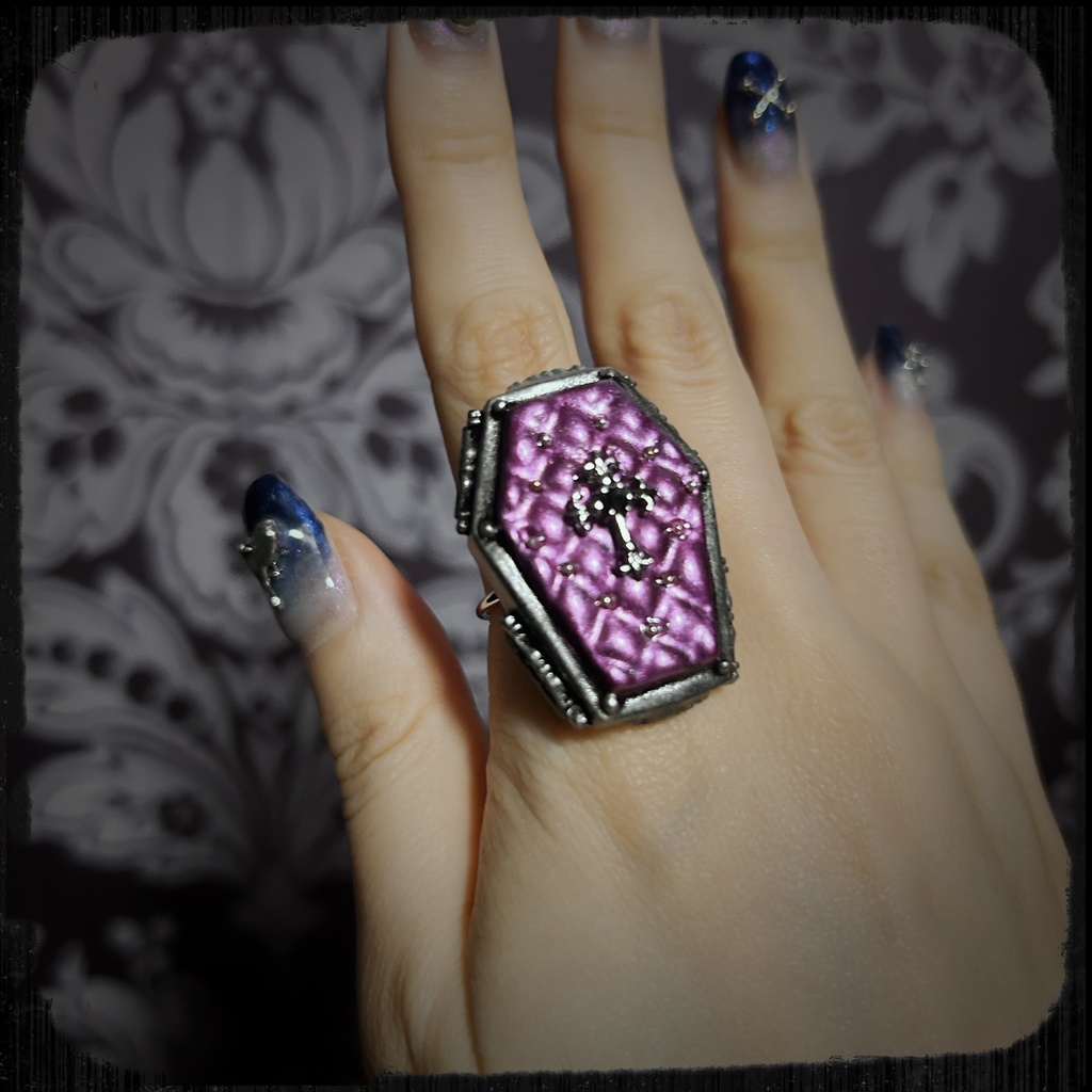 棺桶リング <ナイトメアパープル>