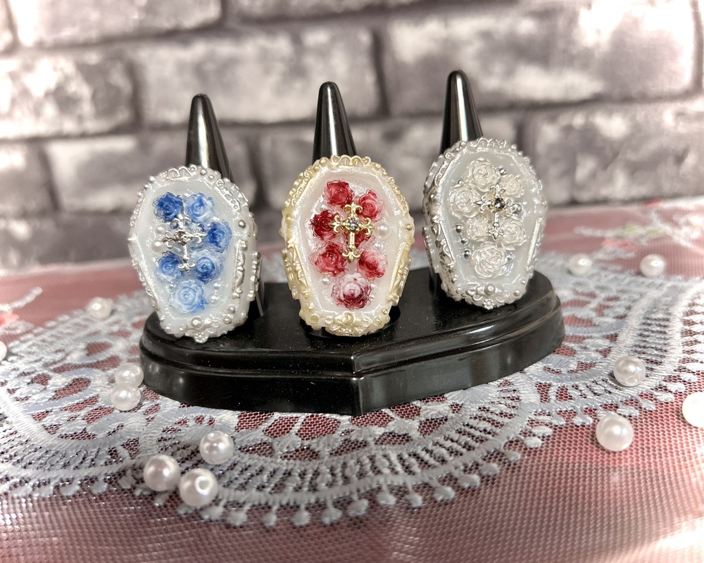 棺桶リング <Rosé Rouge>-Rêverie-