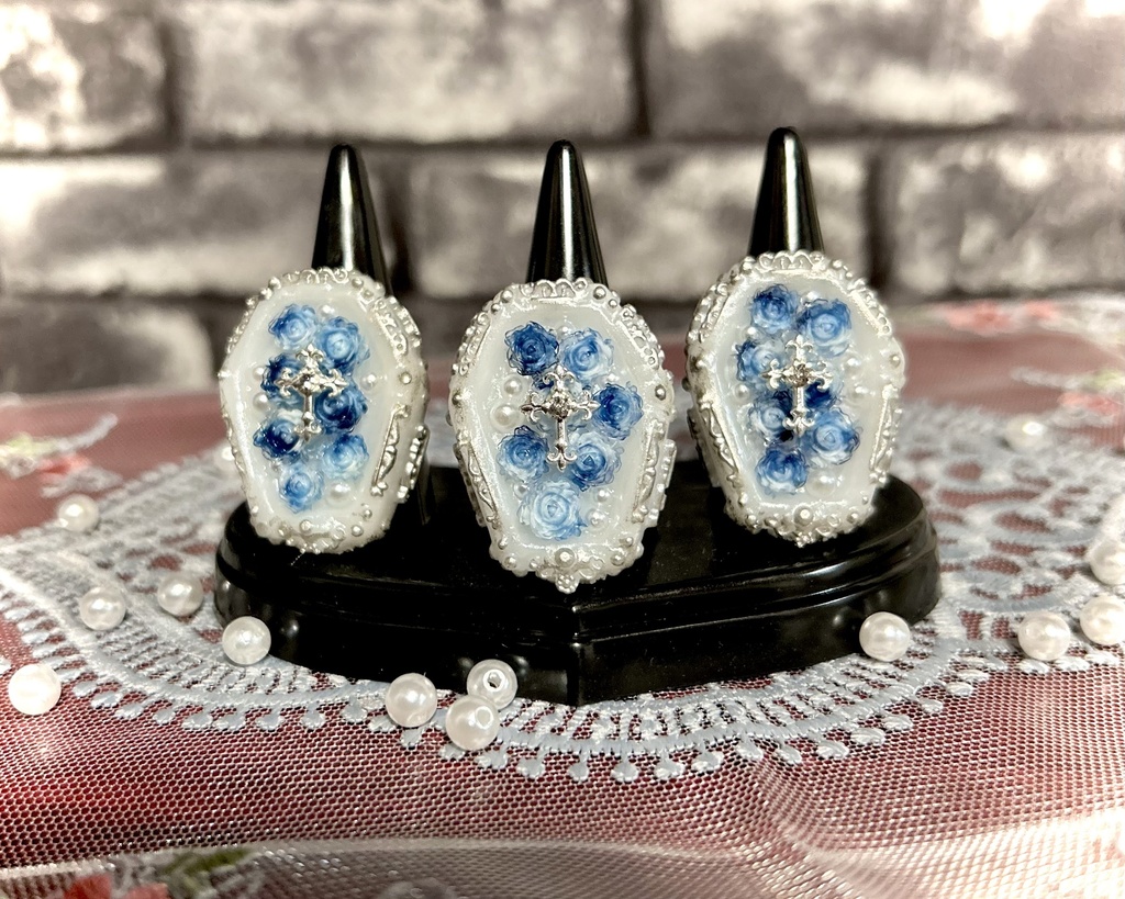 棺桶リング <Saphille Bleu>-Rêverie-