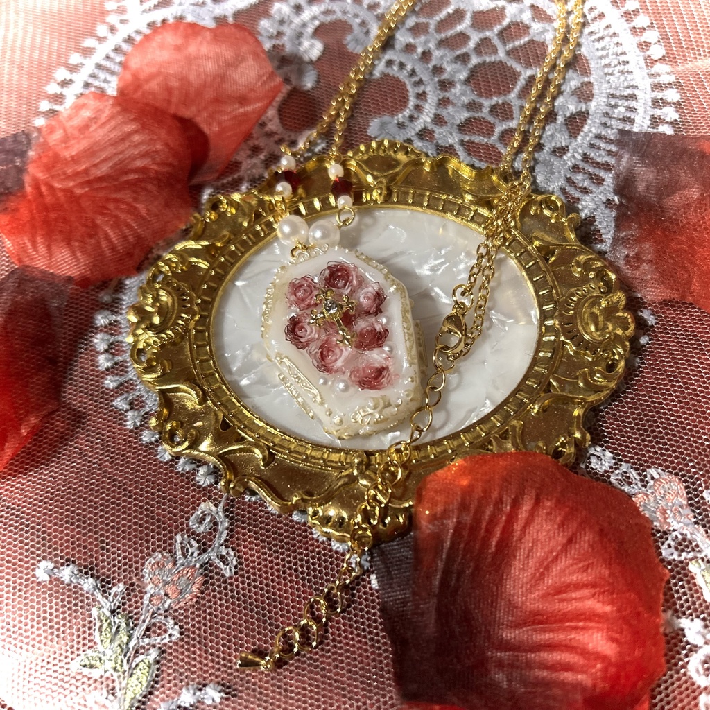 棺桶ネックレス <Rosé Rouge>-Rêverie-