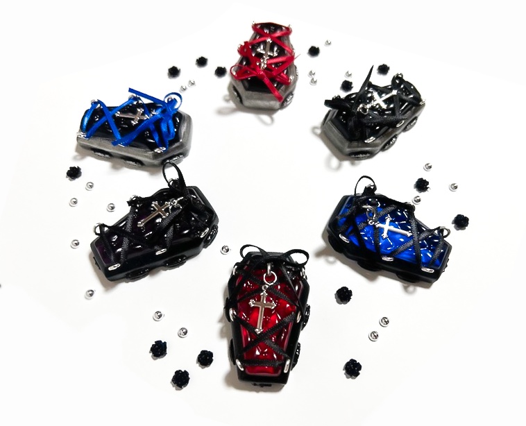 編み上げリボンの棺桶リング<Phamtom coffin>