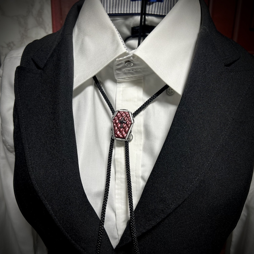 キルティング棺のループタイ