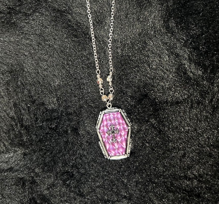 キルティング棺ネックレス(全5色)