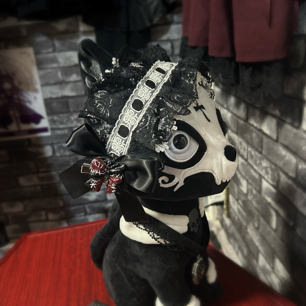 Spooky Doll Ribbon つぎはぎリボンのヘアクリップ