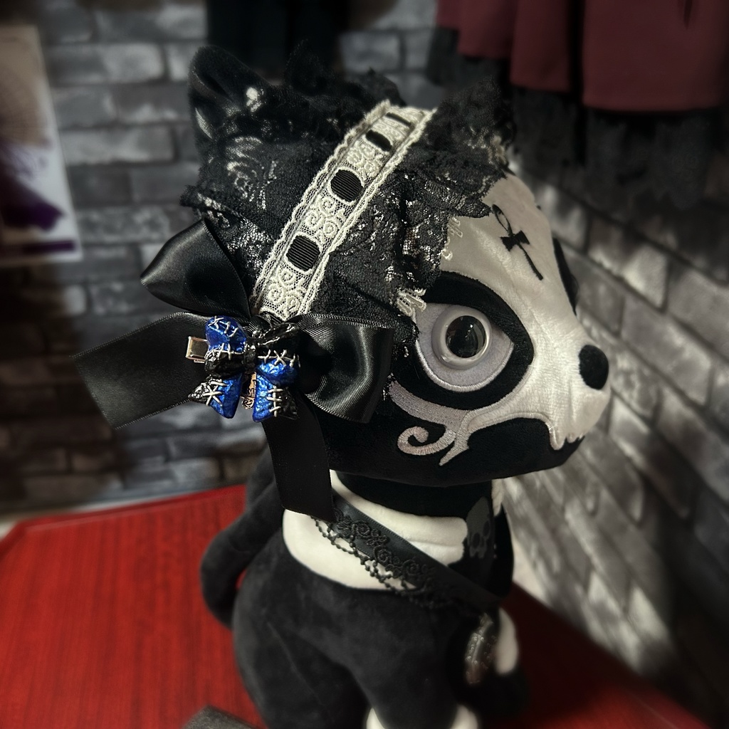 Spooky Doll Ribbon つぎはぎリボンのヘアクリップ