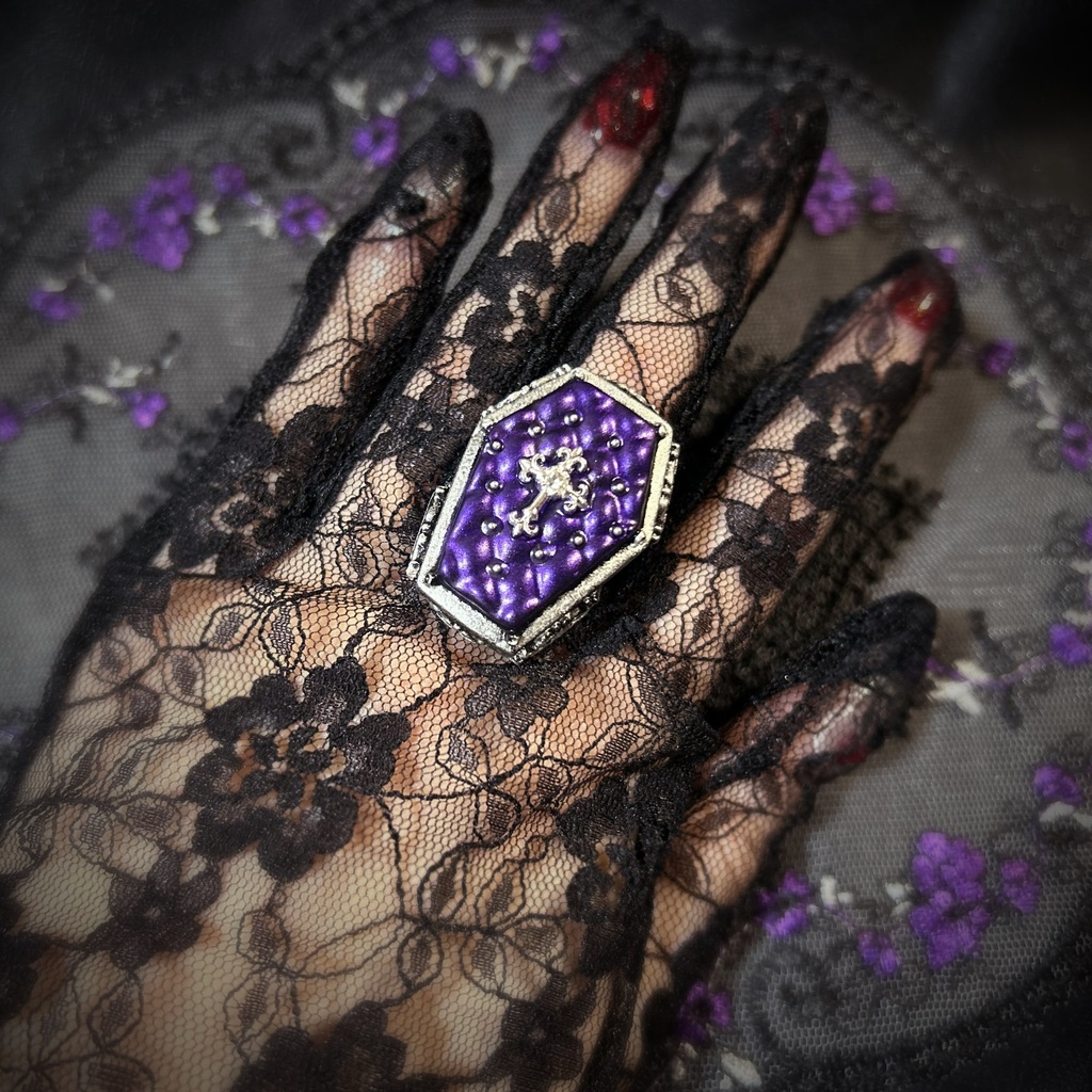 棺桶リング　＜ネクロマンシィバイオレット＞