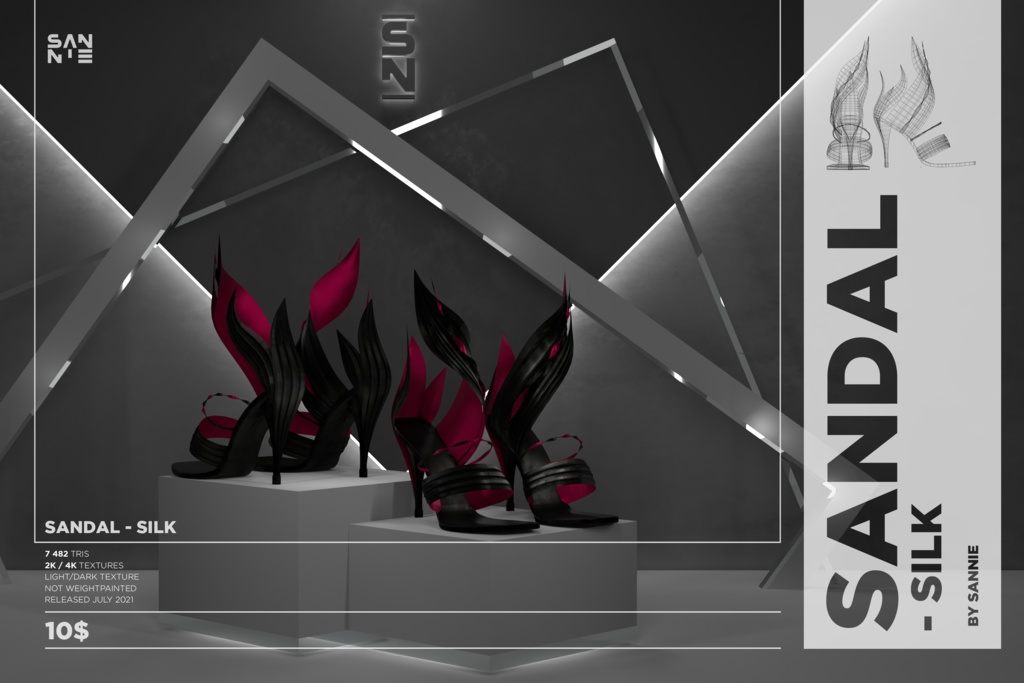 Silk band sandal │ Commercial use