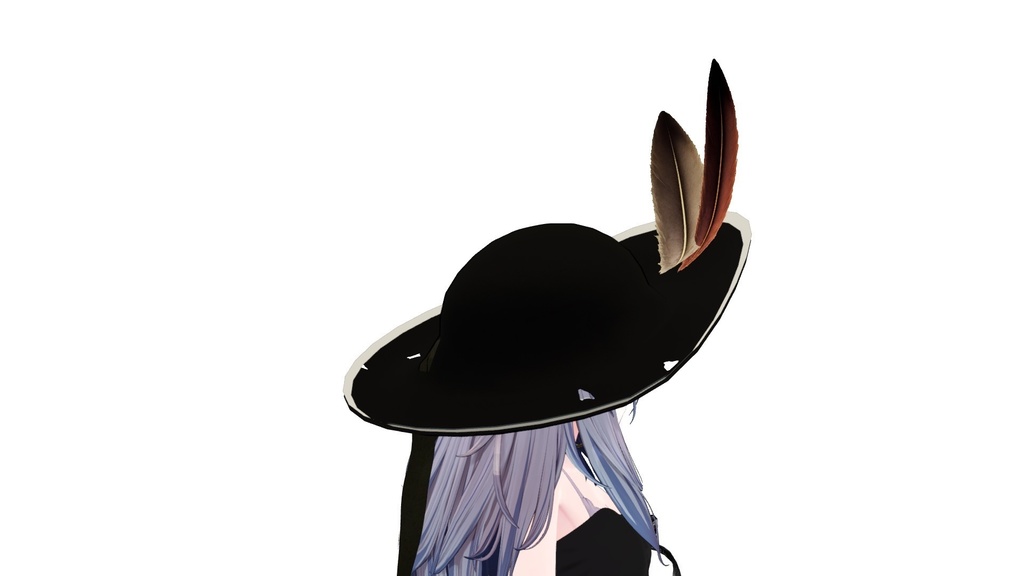 幅広な海賊の帽子 3Dモデル【VRChat対応】|なめろうのおみせ【無料】