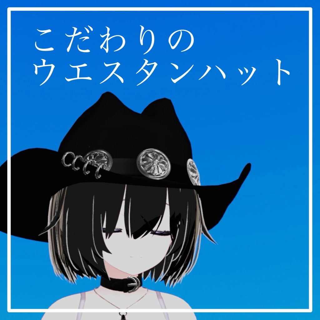 こだわりのカウボーイハット 3Dモデル【VRChat対応】｜なめろうのおみせ